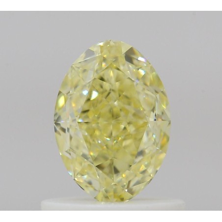 Diament o barwie fantazyjnej szlif owalny, 0.85ct, VVS2, Fancy Yellow, GIA 1539073436