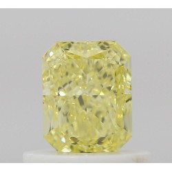 Diament o barwie fantazyjnej radiant, 0.64ct, VVS1, Fancy Intense Yellow, GIA 1528699484