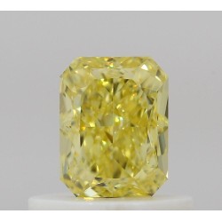 Diament o barwie fantazyjnej radiant, 0.55ct, VS2, Fancy Intense Yellow, GIA 2536104749