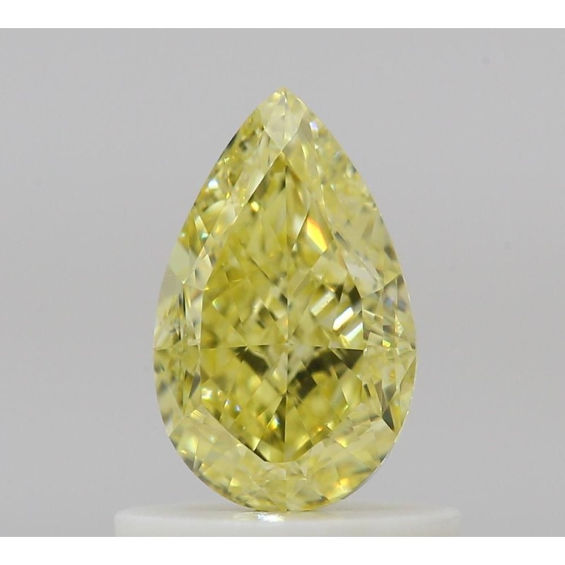 Diament o barwie fantazyjnej szlif gruszkowy, 0.79ct, VS1, Fancy Intense Yellow, GIA 1538042019
