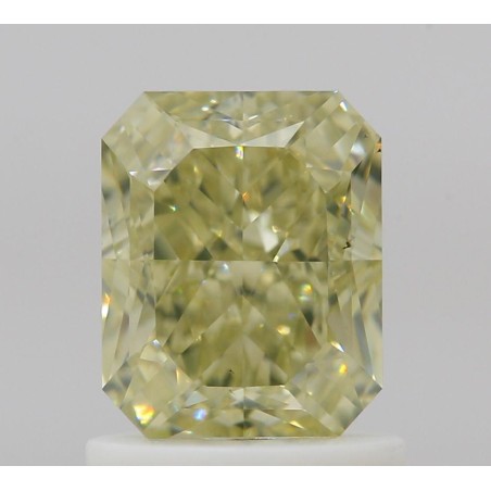 Diament o barwie fantazyjnej radiant, 1.24ct, VS2, Fancy Grayish Greenish Yellow, GIA 2524822928