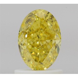 Diament o barwie fantazyjnej szlif owalny, 1.21ct, VS1, Fancy Vivid Yellow, GIA 1528905121