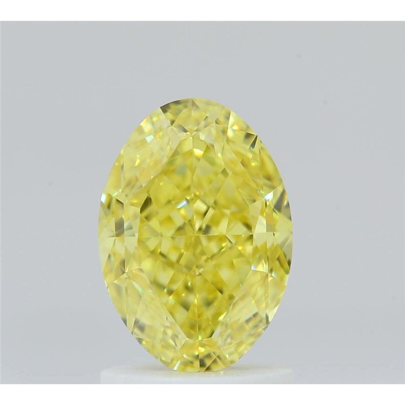 Diament o barwie fantazyjnej szlif owalny, 1.73ct, VS1, Fancy Vivid Yellow, GIA 5231634884