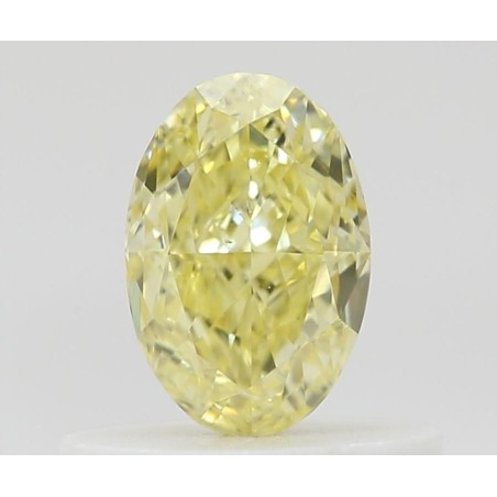 Diament o barwie fantazyjnej szlif owalny, 0.5ct, VS2, Fancy Intense Yellow, GIA 5476567876