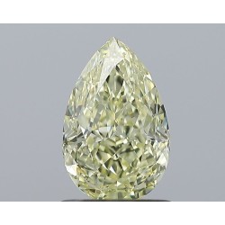 Diament o barwie fantazyjnej szlif gruszkowy, 1.05ct, VVS1, Fancy Light Yellow, GIA 2235295643