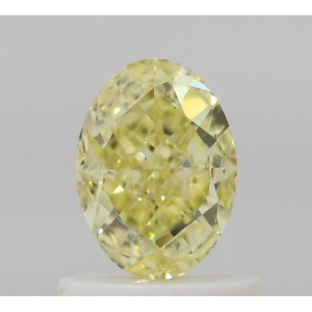 Diament o barwie fantazyjnej szlif owalny, 0.84ct, VS2, Fancy Yellow, GIA 2534005377