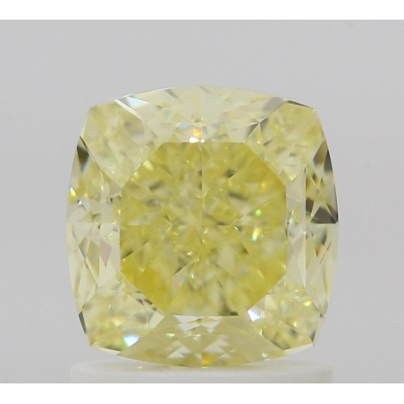 Diament o barwie fantazyjnej szlif poduszkowy brylantowy, 1.58ct, VVS2, Fancy Yellow, GIA 1528380065