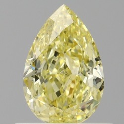 Diament o barwie fantazyjnej szlif gruszkowy, 0.7ct, VS2, Fancy Intense Yellow, GIA 1513674783