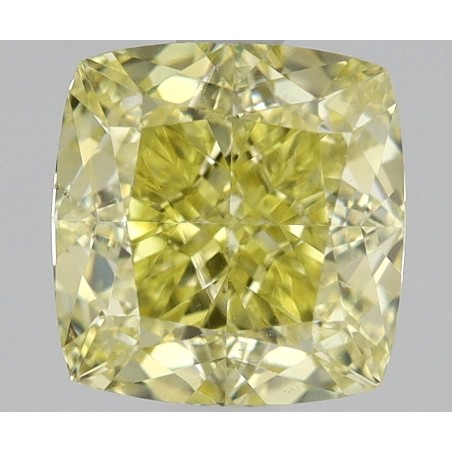 Diament o barwie fantazyjnej szlif poduszkowy brylantowy, 1.02ct, VS2, Fancy Intense Yellow, GIA 3515378338
