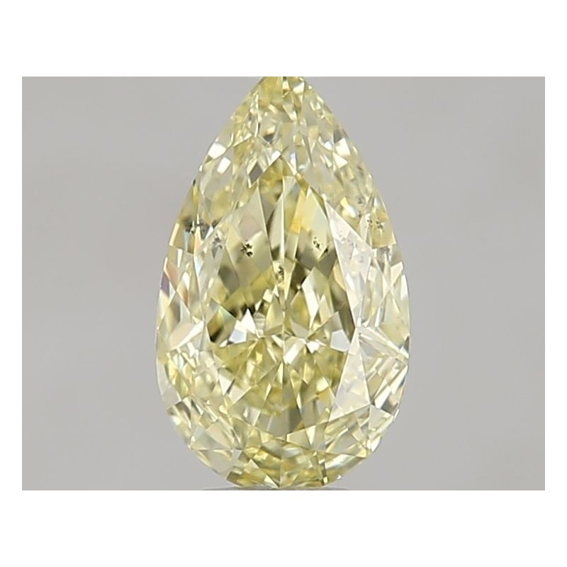 Diament o barwie fantazyjnej szlif gruszkowy, 0.61ct, SI2, Fancy  Yellow, GIA 7462725205