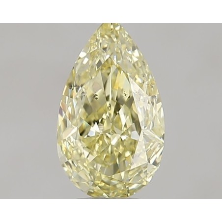 Diament o barwie fantazyjnej szlif gruszkowy, 0.61ct, SI2, Fancy  Yellow, GIA 7462725205