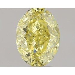 Diament o barwie fantazyjnej szlif owalny, 0.5ct, VS1, Fancy Intense Yellow, GIA 7463673268