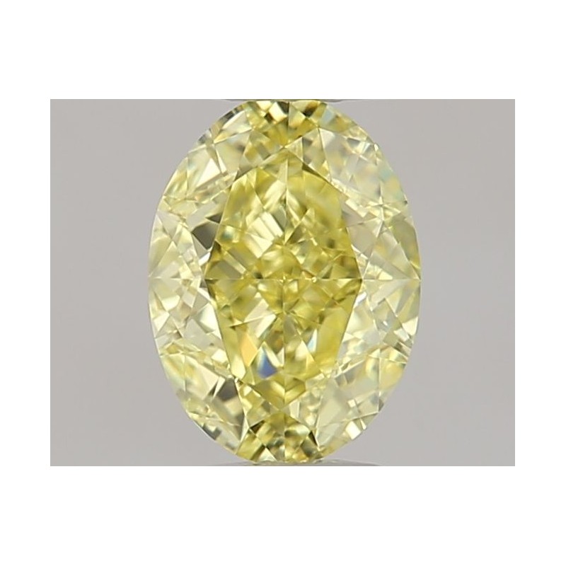 Diament o barwie fantazyjnej szlif owalny, 0.5ct, VS1, Fancy Intense Yellow, GIA 7463673268