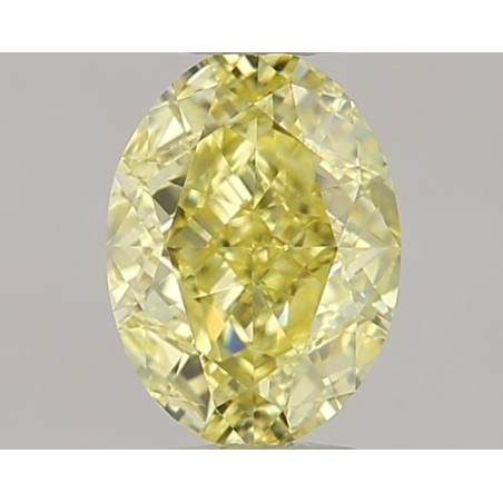 Diament o barwie fantazyjnej szlif owalny, 0.5ct, VS1, Fancy Intense Yellow, GIA 7463673268