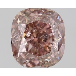 Diament o barwie fantazyjnej szlif poduszkowy brylantowy, 1.01ct, VS1, Fancy Brown Pink, GIA 7471769504