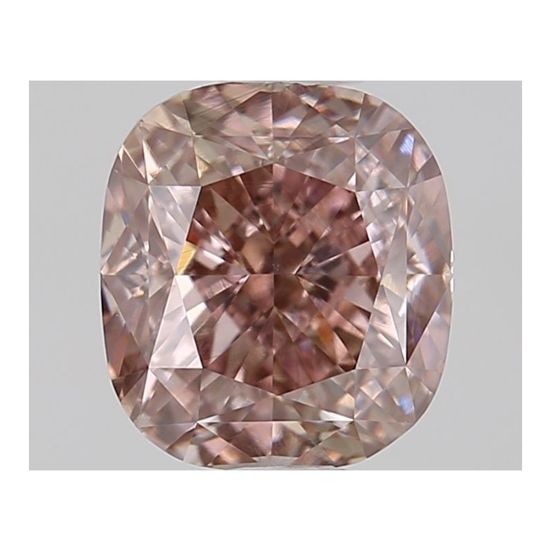 Diament o barwie fantazyjnej szlif poduszkowy brylantowy, 1.01ct, VS1, Fancy Brown Pink, GIA 7471769504