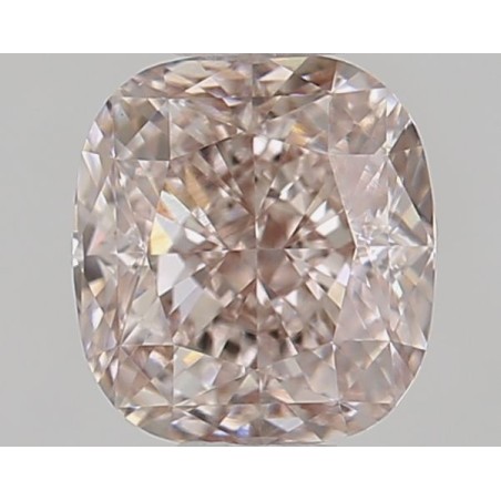 Diament o barwie fantazyjnej szlif poduszkowy brylantowy, 0.72ct, VVS2, Fancy Brown Pink, GIA 5483259534