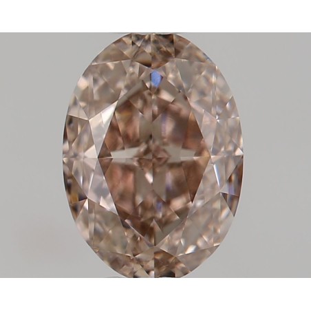 Diament o barwie fantazyjnej szlif owalny, 0.61ct, VS1, Fancy Pinkish Brown, GIA 2487244033