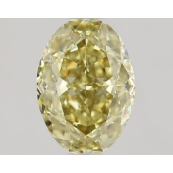 Diament o barwie fantazyjnej szlif owalny, 1.51ct, VVS2, Fancy Deep Brownish Greenish Yellow, GIA 1488261367