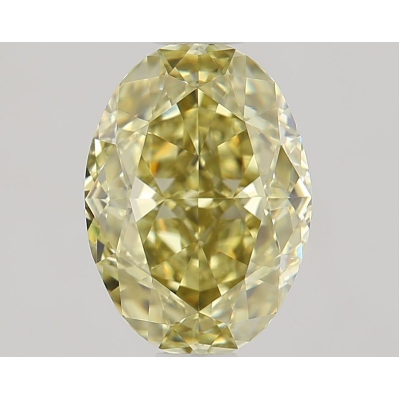 Diament o barwie fantazyjnej szlif owalny, 1.51ct, VVS2, Fancy Deep Brownish Greenish Yellow, GIA 1488261367
