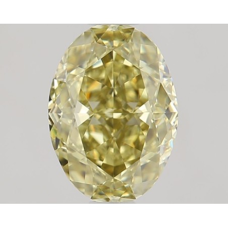 Diament o barwie fantazyjnej szlif owalny, 1.51ct, VVS2, Fancy Deep Brownish Greenish Yellow, GIA 1488261367
