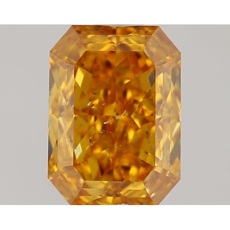 Diament o barwie fantazyjnej radiant, 0.71ct, SI2, Fancy Deep Yellow Orange, GIA 6485078688