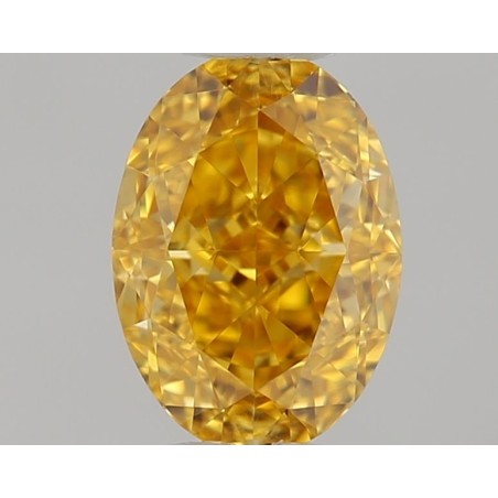 Diament o barwie fantazyjnej szlif owalny, 0.38ct, VVS2, Fancy Intense Orange Yellow, GIA 2484917374
