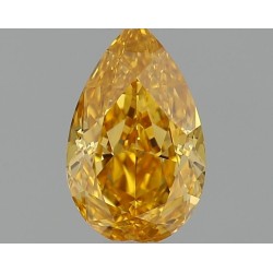 Diament o barwie fantazyjnej szlif gruszkowy, 0.32ct, VS1, Fancy Vivid Orange Yellow, GIA 3485771171