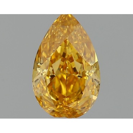 Diament o barwie fantazyjnej szlif gruszkowy, 0.32ct, VS1, Fancy Vivid Orange Yellow, GIA 3485771171