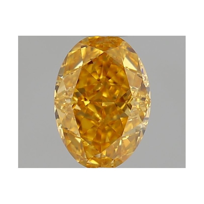 Diament o barwie fantazyjnej szlif owalny, 0.34ct, VVS2, Fancy Vivid Orange Yellow, GIA 3495094424