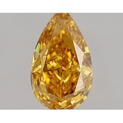 Diament o barwie fantazyjnej szlif gruszkowy, 0.39ct, VS2, Fancy Vivid Orange Yellow, GIA 2507252516