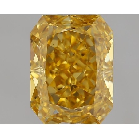 Diament o barwie fantazyjnej radiant, 0.75ct, VS2, Fancy Intense Orangey Yellow, GIA 6505401140