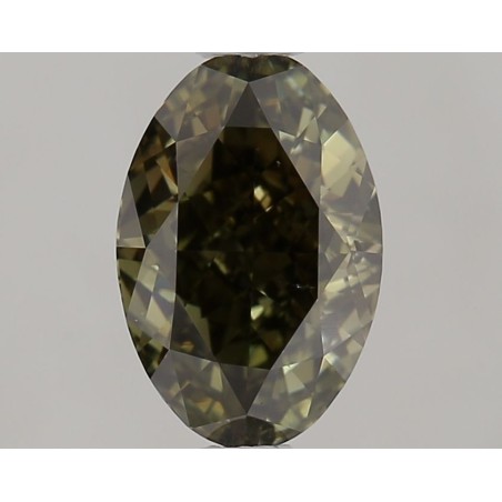 Diament o barwie fantazyjnej szlif owalny, 1.07ct, VS2, Fancy Dark Greenish Gray, GIA 2516293952