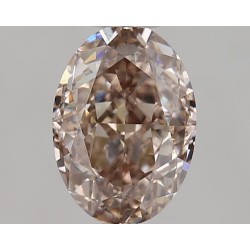 Diament o barwie fantazyjnej szlif owalny, 1.12ct, VS2, Fancy Orangey Brown, GIA 1517746709