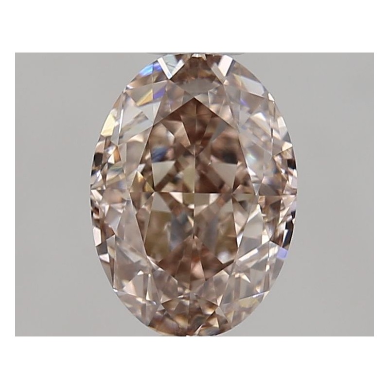 Diament o barwie fantazyjnej szlif owalny, 1.12ct, VS2, Fancy Orangey Brown, GIA 1517746709
