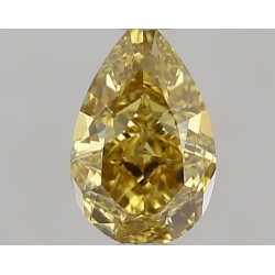 Diament o barwie fantazyjnej szlif gruszkowy, 0.61ct, VVS2, Fancy Brownish Greenish Yellow, GIA 6512561365