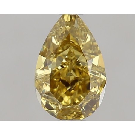 Diament o barwie fantazyjnej szlif gruszkowy, 0.61ct, VVS2, Fancy Brownish Greenish Yellow, GIA 6512561365
