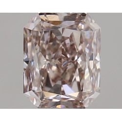 Diament o barwie fantazyjnej radiant, 0.71ct, VS2, Fancy Pinkish Brown, GIA 6512750386