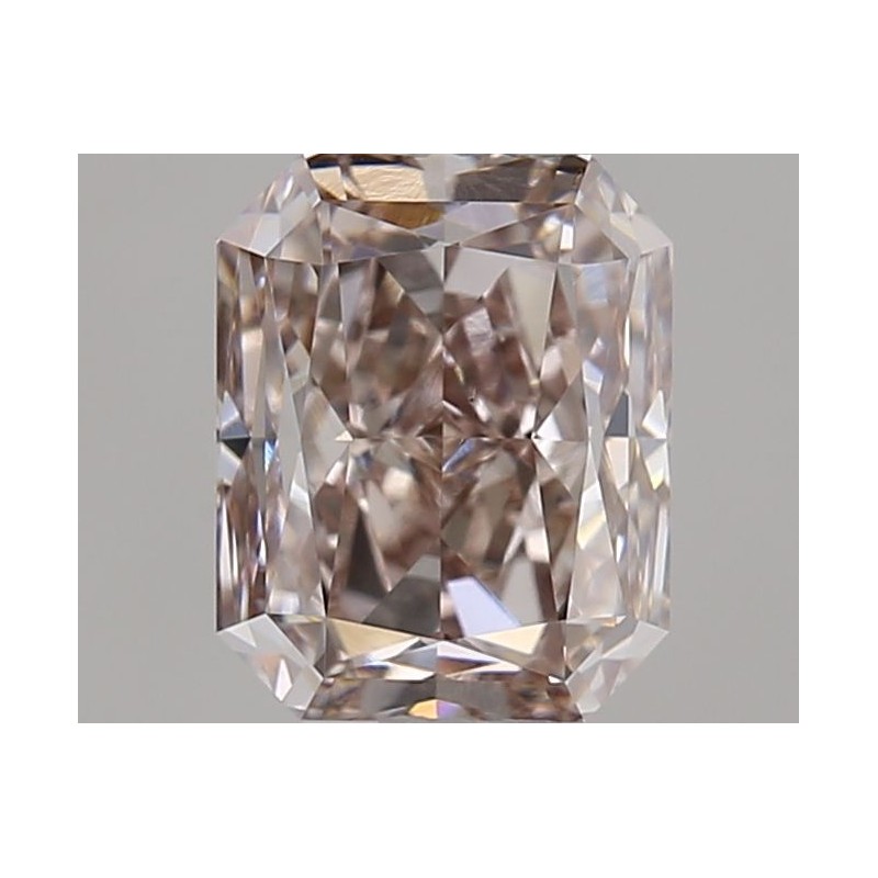 Diament o barwie fantazyjnej radiant, 0.71ct, VS2, Fancy Pinkish Brown, GIA 6512750386