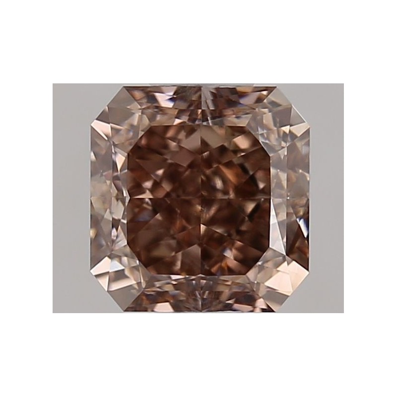 Diament o barwie fantazyjnej szlif radiant kwadratowy, 1.06ct, VS2, Fancy Dark Orangey Brown, GIA 5513746592