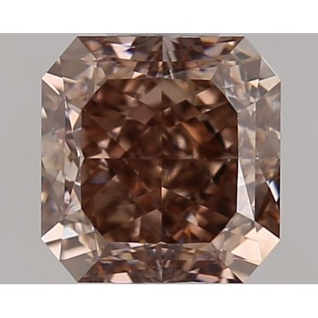 Diament o barwie fantazyjnej szlif radiant kwadratowy, 1.06ct, VS2, Fancy Dark Orangey Brown, GIA 5513746592