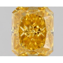 Diament o barwie fantazyjnej radiant, 0.51ct, SI1, Fancy Vivid Orange Yellow, GIA 6521804742
