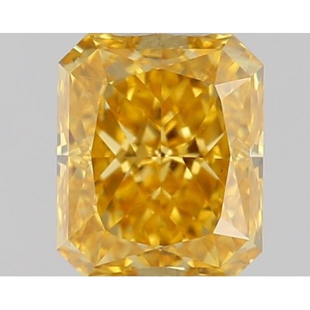 Diament o barwie fantazyjnej radiant, 0.51ct, SI1, Fancy Vivid Orange Yellow, GIA 6521804742