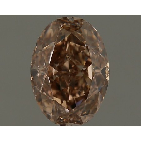 Diament o barwie fantazyjnej szlif owalny, 1.01ct, SI2, Fancy Orange Brown, GIA 7523895717