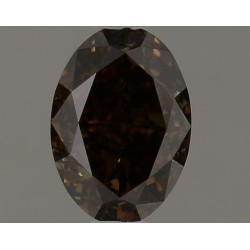 Diament o barwie fantazyjnej szlif owalny, 0.7ct, VS1, Fancy Dark Brown, GIA 1525953115