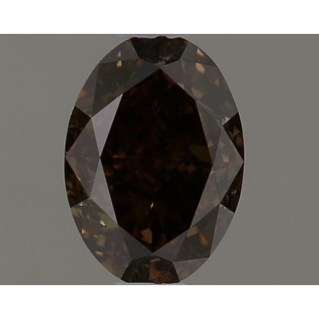 Diament o barwie fantazyjnej szlif owalny, 0.7ct, VS1, Fancy Dark Brown, GIA 1525953115