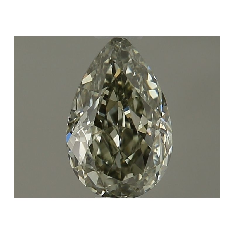 Diament o barwie fantazyjnej szlif gruszkowy, 0.51ct, VS1, Fancy Gray Yellowish Green, GIA 7521968118 Diament o barwie fantazyjnej szlif gruszkowy, 0.51ct, VS1, Fancy Gray Yellowish Green, GIA 7521968118