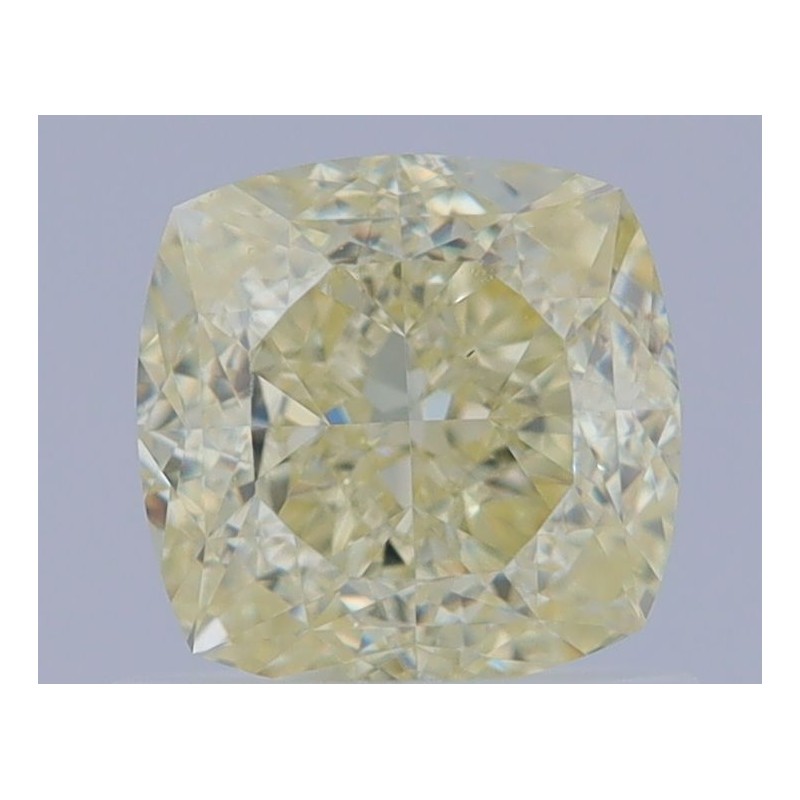 Diament o barwie fantazyjnej szlif poduszkowy brylantowy, 1.05ct, VS1, Fancy Light Yellow, GIA 5234066555
