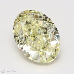 Diament o barwie fantazyjnej szlif owalny, 1.51ct, VS2, Fancy Light Yellow, GIA 6505315922