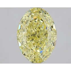 Diament o barwie fantazyjnej szlif owalny, 1.57ct, SI1, Fancy  Yellow, GIA 2487667692